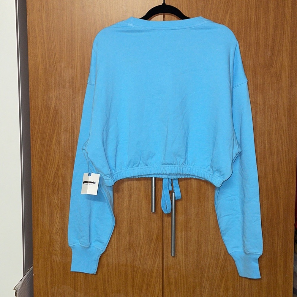 NWT Arizona Fleece Capsule Crew Neck Long Sleeve Sweatshirt - Sky Blue - Size M - Picture 9 of 9